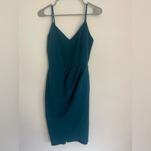 Lulu’s teal blue body con dress